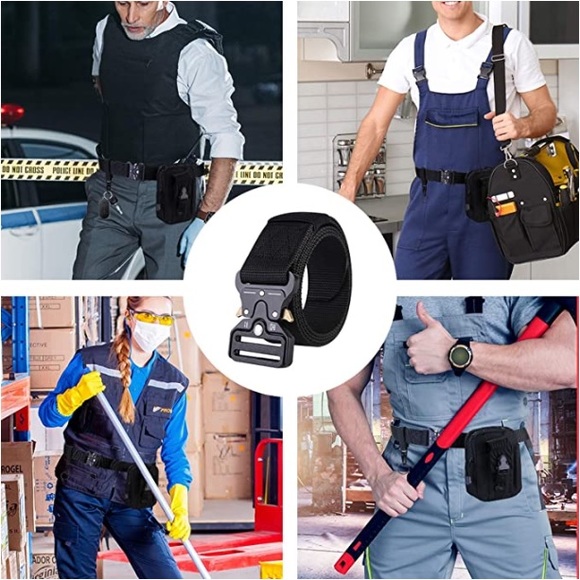 Military Tactical Army Adjustable Quick Release Belts Men Casual Rigger Web Belt - Picture 4 of 13